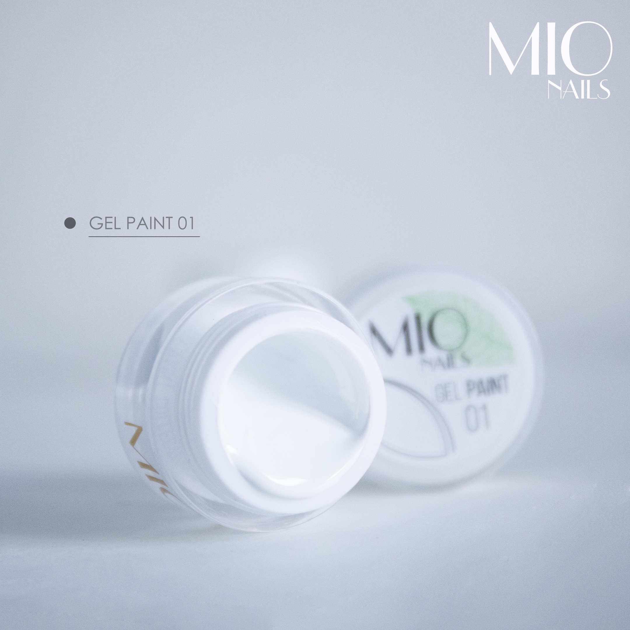 MIO Nails Гель-краска №01 белая, 5 мл