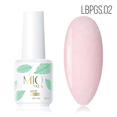 MIO Nails Жидкий полигель c шиммером №02, 15 мл